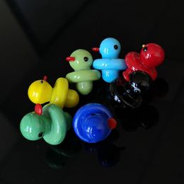 Gekleurde Duck Shape Glas Carb Caps voor Roken Accessoires 23mm DAB RIGHT voor Quartz Banger Nails DCC01