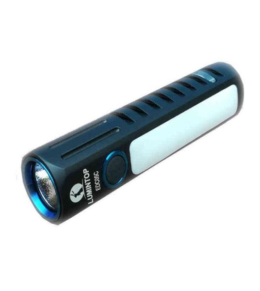 LUMINTOP E05C XPL HI 550lm con 4x CRI Nichia Sidelight 14500 AA EDC Linterna USB Recargable Doble Llavero Luz Mini LED 22017587982