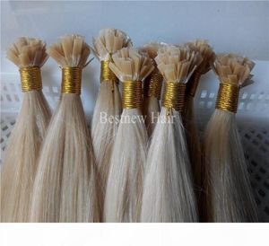 Lummy Indian Remy Italian Kératin Flat Tip Extensions Hair 16quot26quot n'importe quelle couleur 1g S 100g Pack4286024