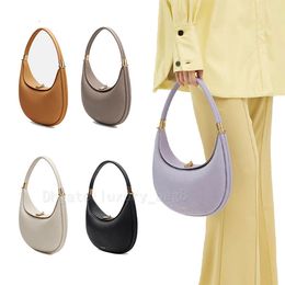 Luna Bag New Songmont Designer Sacs Femmes New Moon Moon Sacs Classic One épaule multicolore Cross Calfskin Leather Hobo Half-Tote Handsbags Fashion Style Clutch