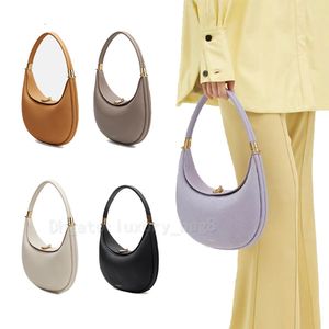 Luna tas nieuwe songmont designer tassen vrouwen nieuwe maan moon tassen klassieke een schouder multicolor cross body kalfsleer leer hobo half tote handtassen modestijl koppeling