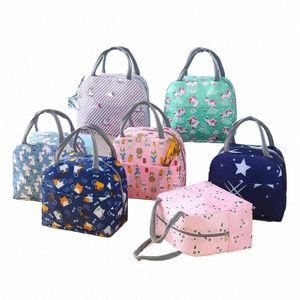Sac à lunch Carto Thermal Isolate Lunch Box Bento Pouche Kid Adult Workers Office Picnic Ice Pack École Student Food Cainer 46U1 #