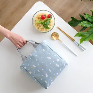 Lunch Bag Koeler Tote Draagbare Geïsoleerde Box Canvas Thermische Koud Voedsel Container School Picknick voor Mannen Dames Kids Travel Lunchbox Gratis DHL