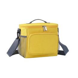 Lunchtassen Draagbare herbruikbare lunchtas Insated Cooler Tote Lekvrije thermische zak Voedselhandtassen Koffer Picknick Enkele Shoder Huis Tuin Dh5C1