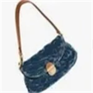 Lunchbox tas ouderwetse klassieke foto okseltas 2023 nieuwe stijl gratis verzending dames handtas schoudertas geborduurde denim tas designer tas M95050 M44470