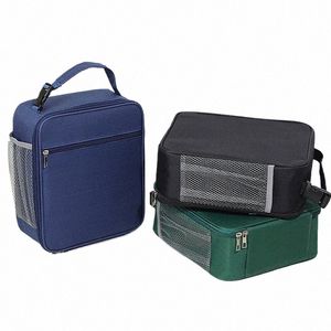 lunchbox opbergtas mesh zijzak draagbare lunchzak warmte insulati kinderschool bento tassen vierkant gekoeld ijszakken y0xq#