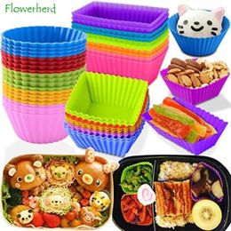 Lunchboxen 40 Stuks Siliconen Lunchbox Verdelers Bento Bundel Lunchbox Verdelers voor Kinderen Lunch Accessoires 231017