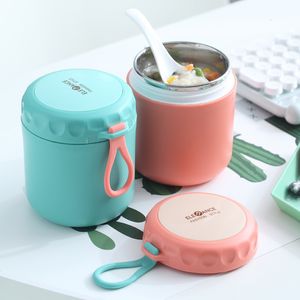 Boîtes à lunch Pot thermique de nourriture de 430 ml tasse à soupe isolée récipients Thermos boîte à déjeuner en acier inoxydable Thermo garder pour les écoliers 230331