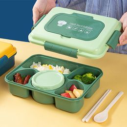 Boîtes à lunch Boîte à 45 compartiments avec petit bol Bento pour les enfants de l'école Employé de bureau Microwae Chauffage Conteneur de nourriture Stockage 230731