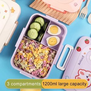 Lunchboxen tassen schattig Bento lunchbox voor kinderen meisjes vrouwen kawaii childrens lunchbox school kind snackboxen plastic voedselopslag container