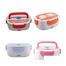 Lunchboxen zakken elektrische verwarming lunchbox mode warmtebehouddozen bento en lepel mti color lunch box dragen handige 39fs dh5y1