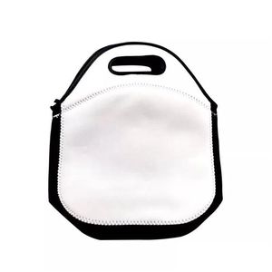 Boîtes à lunch Bags Néoprène Sublimation Blanks blancs réutilisables sac à main sac à main double couche assisée bricol