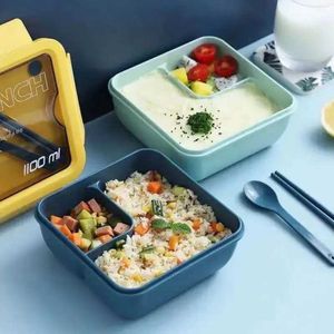 Sacs à lunch Boîte à lunch portable pour enfants scolaire micro-ondes blé paille de paille bento boîte de rangement alimentaire contenants de rangement