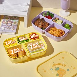 Lunchboxen Doos voor Kinderen Meisjes Met Compartimenten Bento Lunchbox School Kind Lekvrij Kinderen Voedsel Snack 230731