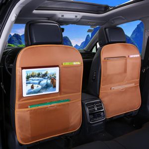 Lunda – housse de protection arrière de siège de voiture en cuir PU, tapis de protection pour enfants, nettoyage de la boue pour bébé, housses de sièges d'auto, Mat306D