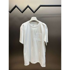 Luo Jia Correct High Version's nieuwe klassieke Basic D Relief Men S en Women OS Losse korte mouwen T -shirt