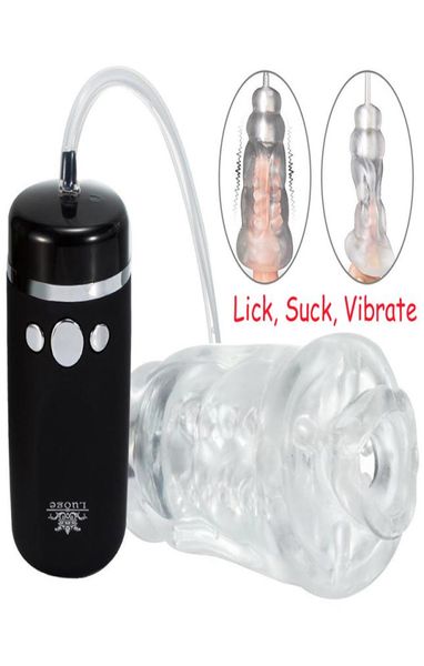 Luoge Blowjob Sex Toys for Men Suck Toys Vibrant Machine de sexe oral Electric Male Masturator Adult Sex Products Masculino Y1912203372272