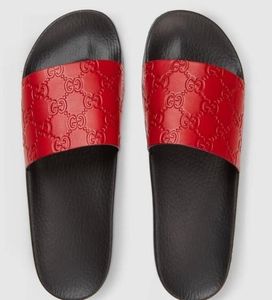 Luoyuruei2018 Femmes Red Signature Sandale Sandale décontractée à la main Sandales Sandales Sandales Mules Slides Thongs6883098