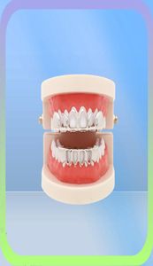 Lureen Hip Hop Hollow Out Gold Dents Grills Dental Top Bottom Grills Fashion Halloween Party Vampire Dent Caps Bijoux LD00033575217