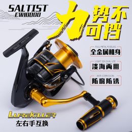 Lurekiller llegada Full Metal T-Bar Power Handle Spinning Jigging Reel Saltist CW10000 Sea Fishing 35kgs Drag Baitcasting Carretes