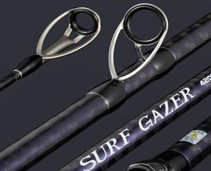 Lurekiller Brand Fuji Guides surf Gazer Surfcasting Rod 42m 3 sections Sinker 100300G BX Rod à fonte long en carbone élevé8720479