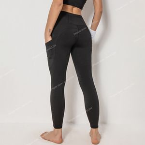 NWT Power Gym Strakke Sportpakken Dames Zijzakken Broek Hoge taille Sport Strakke legging Super kwaliteit Stretchstof Strakke YogaYoga Broek Sportkleding Accessoires