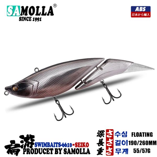 Lures 2023 Nouvelles nageoires de pêche Lours Laures Traque Wobblers Baits 190/260 mm 55 / 57g Floating for Pike Bass Perch Fishing Isca Artificiall