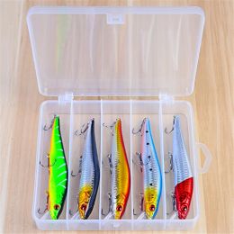 Lures 5pcs / lot Couleurs mixtes 14cm 23g Minnow Fishing Lures Kit Floating Artificial Make Hard Bait Swimbait Crankbait Wobblers Tackle