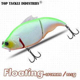 Kunstaas CF Lokken Vissen Lokken Drijvend Swimbait 190mm 135g Kleur 17 Trillingen Lipless Lokken Hard Aas Crankbait Jointed Fishing