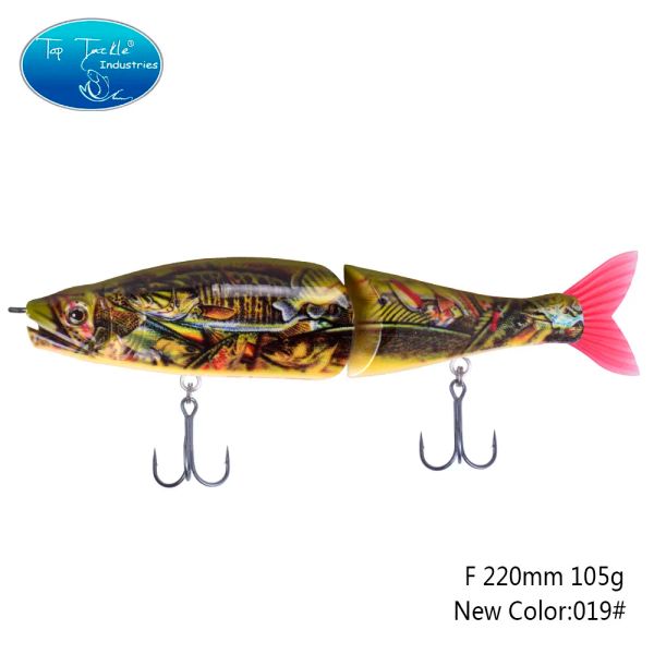 Señuelos Swimbait cebo articulado superventas señuelo de pesca de alta calidad 220mm 105g artificial CF señuelo flotante de agua dulce para lubinas grandes