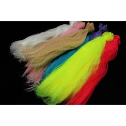 Leurres Tigofly 8 couleurs longues fibres synthétiques en nylon serti crépus bouclés fibres de cheveux Clouser Minnow Streamer pêche à la mouche matériaux d'attache