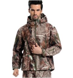 Lurker haai huid zachte shell tactische jas mannen waterdichte windjack fleece jas jacht kleding camouflage leger militaire jas 201124