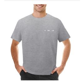 Luruxy Plus Tees Camiseta masculina Carta de verano Impresión de moda corta Camiseta de diseño de empalme informal simple