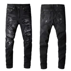 Lurxy Designer hommes jeans hip-hop mode fermeture éclair trou lavage jeans pantalon rétro déchiré pli couture hommes conception moto équitation cool slim pantalon bleu ciel jean pour femmes