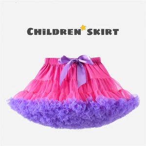 Weelderige kleine baby rok voor kinderen mode korte tule rokken gezwollen baljurk feestje kinderen rok peuter meisje kleding 240509