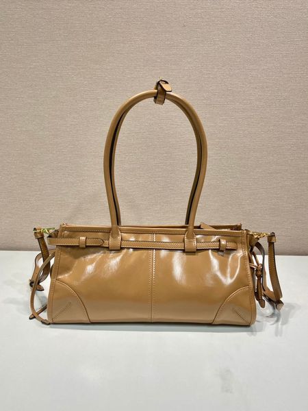 Lussolf cuir ciré 1ba426 sac à bandoulière petite nouvelle couleur style rétro sac à main femme sac unique taille 32 cm avec longue bandoulière amovible et réglable
