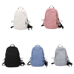 Luu sac à dos sacs de Yoga sacs à dos ordinateur portable voyage en plein air sacs de sport imperméables adolescent école noir gris