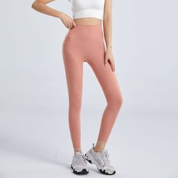 LUU Designer Luxury Leggings Femmes Survêtement Yoga Wear No Embarrasment Line Exercice Fitness Pantalons Femmes Tight Peach Butt Pantalon Taille Haute Nude Yoga Pantalon