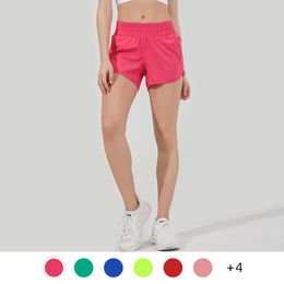 Luu Leggings Tracksuit Sweatpants Designer Luxury Tracker Tracker pour femmes Sport Low-Rise Shorts 4 "Slinom Double-couche Anti-Slip High-Waist Yoga Pants Joggers