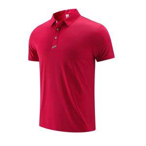 LUU T-shirts à manches courtes pour hommes T-shirt de sport à revers pour hommes POLO à manches courtes Tenue décontractée Respirant Fitness Séchage rapide Top joggeurs