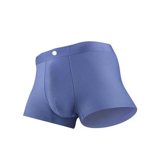 LUU Underpants Sous-vêtements de sport pour hommes Slip Ultrafine 120 fils au pouce Slip respirant Vente en gros Ice Silk Traceless Flat Corner Pants