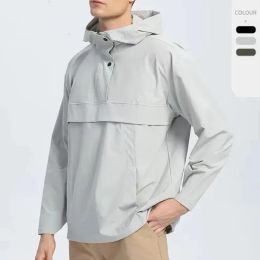 LUU Sudaderas con Capucha para Hombre Chaqueta Hardshell Ropa para Exteriores Abrigos Primavera Verano Deportes Ropa de montañismo a Prueba de Viento Hardshell Impermeable Cálido Joggers Ropa para Correr