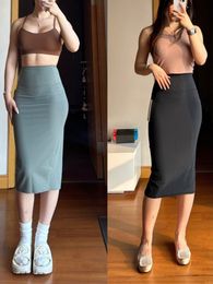 Luu jupes skorts de créateur de vêtements de sport en jupe mince de luxe à usure extérieure féminine