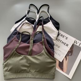 Luu Tanks Camis Designer Luxury Tracksuit Yoga Portez des sous-vêtements féminins Skinny Sprap Y Nude Shock-Absorbing Porte Poste sans sous-arrière
