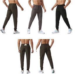 LUU Pantalon long de jogging pour femme et homme - Tenue de yoga - Séchage rapide avec cordon de serrage - Poches de sport - Pantalon décontracté - Taille élastique - Leggings de fitness de haute qualité