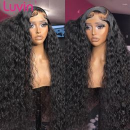 Luvin 250% Wear And Go Glueless Human Hair Wig 4x6 Curly Loose Deep Wave Lace Front 5x5 Perruques Remy Ready To Pre Cut