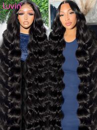 Luvin HD 250% Body Wave 13x6 Lace frontale pruiken 30 40 inch Braziliaanse Remy 5x5 Glueless Wig Human Hair Ready To Wear for Women 240508