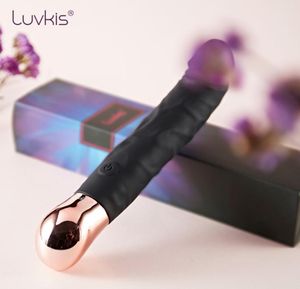 Luvkis 10 vibrations gode vibrateur pour femme GSpot et Clitoris stimuler pour lesbien gay adulte produit jeu Sex Toy USB Charge Y2471899