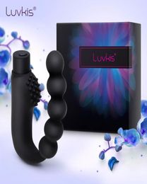 Luvkis Anale Kraal Vibrator Kont Haak Mannelijke Prostaat Massage Butt Plug Trillen Seksspeeltje voor Mannen Volwassen Product Homo Paar stimulatie CX4240186