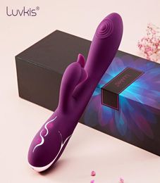 Luvkis MrTic Rabbit Vibrator G Spot Stimuleren Clitoris Trillen Clit Zuigen GSpot Dildo Vlinder Seksspeeltje voor Vrouwen Volwassen Product T7510946